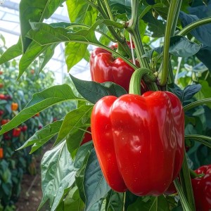 Sadzonka Papryka słodka Czerwona California Wonder w doniczce Kalifornia