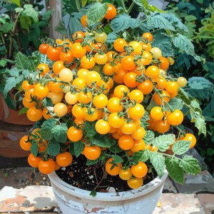 SADZONKA POMIDORA 'VENUS' - NA TARAS BALKON - W DONICZCE - PLENNY POMIDOR