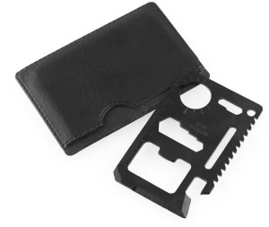 MULTITOOL 11 w 1 KARTA PRZEŻYCIA POKROWIEC CZARNA