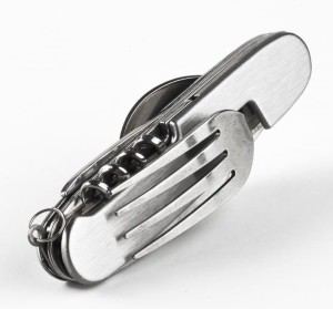 NIEZBĘDNIK TURYSTYCZNY NÓŻ WIDELEC MULTITOOL 6W1
