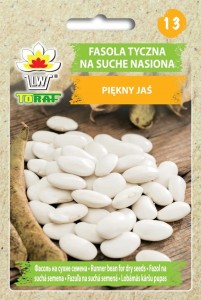 Fasola tyczna na suche nasiona PIĘKNY JAŚ Nasiona + TABLICZKI do opisu