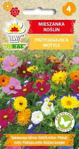 Mieszanka roślin PRZYCIĄGAJĄCA MOTYLE + TABLICZKI do opisu