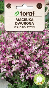 Maciejka dwuroga jasno fioletowa Nasiona Kwiatów + TABLICZKI do opisu