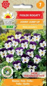 Fiołek rogaty JOHNY JUMP UP Nasiona Kwiatów + TABLICZKI do opisywania