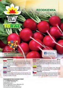 100g NASION Rzodkiewka CARMEN smaczna duża wczesna nasiona DUŻE OPAKOWANIE