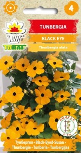 Tunbergia BLACK EYE Nasiona KWIATÓW + TABLICZKI do opisywania roślin