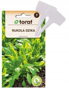 Nasiona RUKOLA DZIKA wieloletnia + TABLICZKI do opisywania