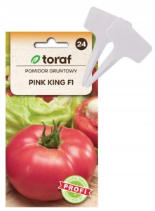 Nasiona Pomidor gruntowy PINK KING F1 + TABLICZKI do opisywania roślin