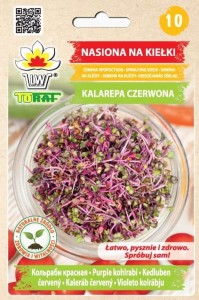 Nasiona na kiełki - KALAREPA CZERWONA / witaminy A, B, C i E