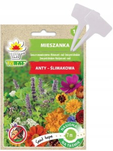 Mieszanka ANTY-ŚLIMAKOWA TAŚMA NASIONA + TABLICZKI do opisywania roślin
