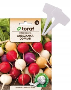 TAŚMA Nasiona Rzodkiewka Mieszanka odmian- taśma + TABLICZKI do opisywania