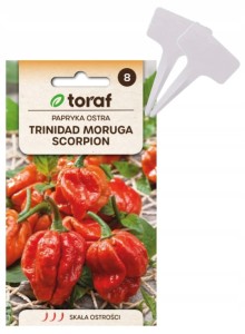 Nasiona Papryka ostra TRINIDAD MORUGA SCORPION + TABLICZKI do opisywania
