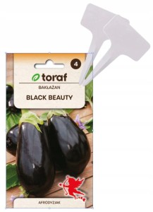 BAKŁAŻAN Black Beauty NASIONA 1g Nasiona Bakłażana TABLICZKI GRATIS