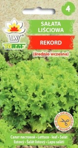 Sałata liściowa Rekord (średnio wczesna) nasiona