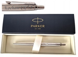 DŁUGOPIS PARKER JOTTER CORE SREBRNY ORYGINALNY Z GRAWEREM PUDEŁKO PREZENT