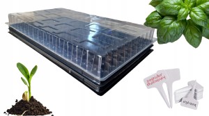 MINISZKLARNIA INSPEKT Szklarnia Taca do Wysiewu 24x24x52 160 Komór + GRATIS