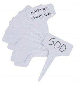 TABLICZKA DO OPISYWANIA ROŚLIN STOJĄCA 60x30mm OGRÓD SZKLARNII DONICZKI 500