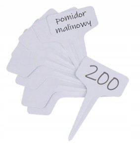 TABLICZKA DO OPISYWANIA ROŚLIN STOJĄCA 60x30mm OGRÓD SZKLARNII DONICZKI 200