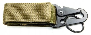 UCHWYT TORBA PASEK EDC MOLLE KARABIŃCZYK ZIELONY