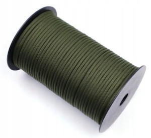 PARACORD 550 ORYGINALNY 7 RDZENI LINKA ZIELON 100m