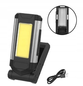LATARKA LAMPA WARSZTATOWA AKUMULATOR USB COB LED 5