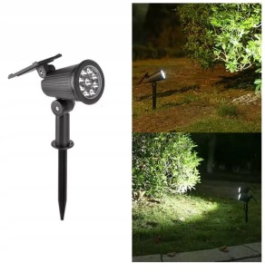 1x LAMPA REFLEKTOR LAMPKI SOLARNE OGRODOWY Czujnik zmierzchu ZIMNE ŚWIATŁO