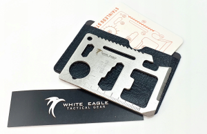 MULTITOOL 11 w 1 WHITE EAGLE KARTA PRZEŻYCIA POKROWIEC