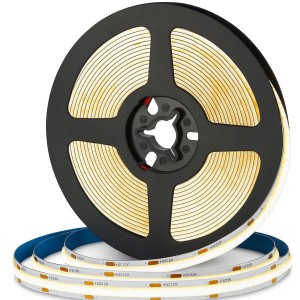 Taśma LED Neon COB 24V 320 diod 3000K barwa CIEPŁA HOMOGENICZNA 8MM 1m
